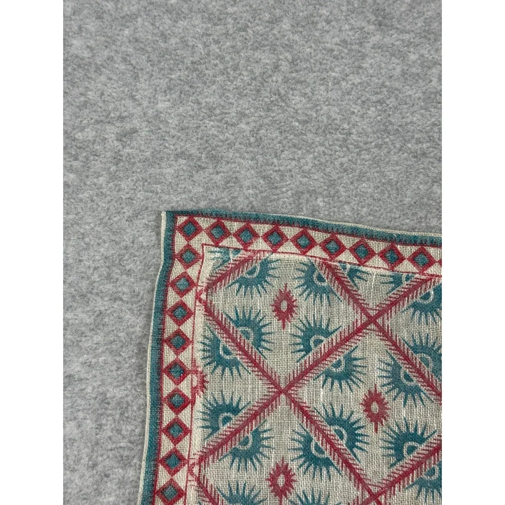 Crate & Barrel Printed Napkin 22x22 Linen